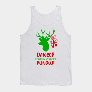 Dancer My Favorite Reindeer Tank Top